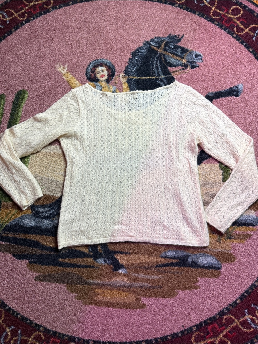 VINTAGE IVORY SWEATER LONGSLEEVE - Picture 2 of 8